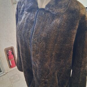 Women's Brown Faux Fur Coat Galary